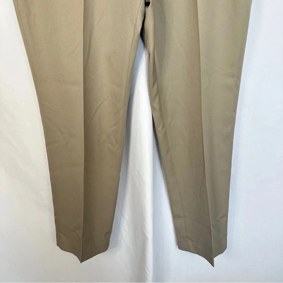 NWT Perry Ellis Portfolio Mens Pants 38x32 Khaki Folio Flex Comfort Waistband - Picture 3 of 14